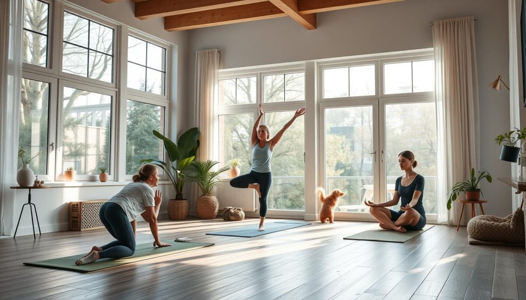 Online yoga hjemmeøvelser