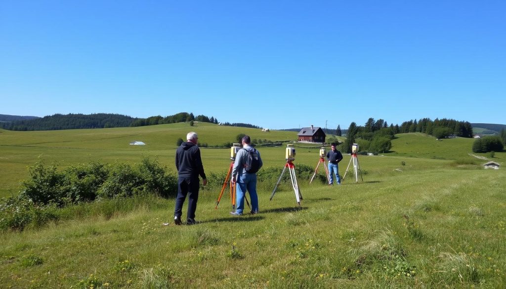 Oppmåling av tomt tjenester