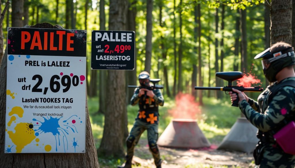 Paintball og lasertag priser