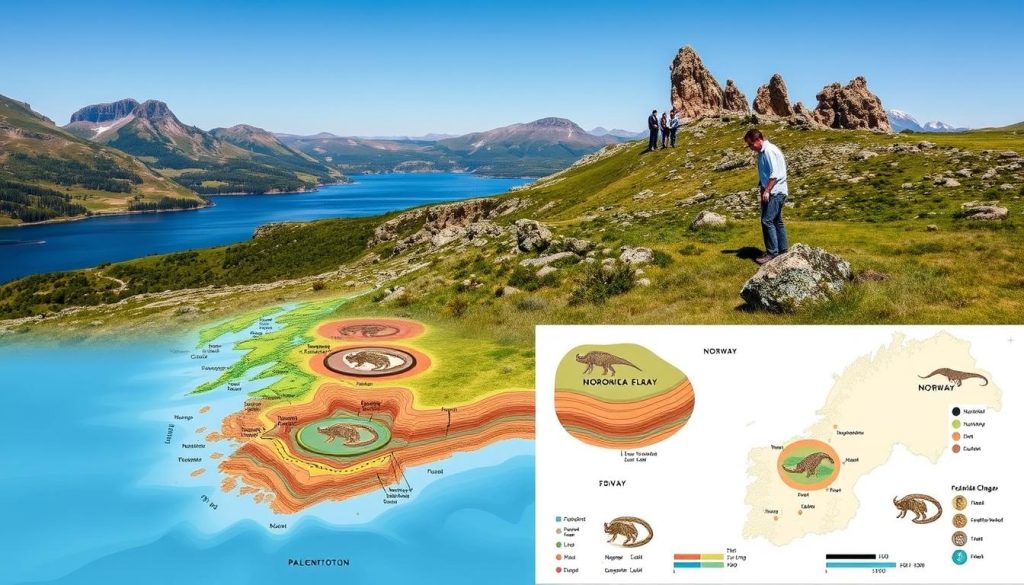 Paleontologisk forskningskart over Norge