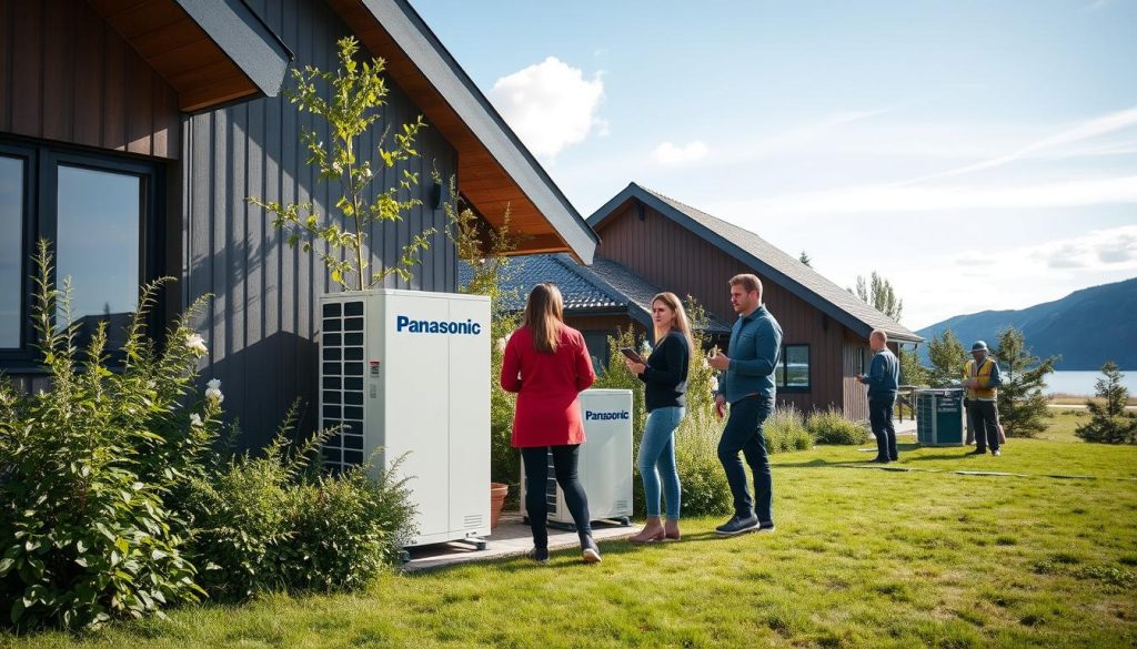 Panasonic F97 varmepumpe lokalisering