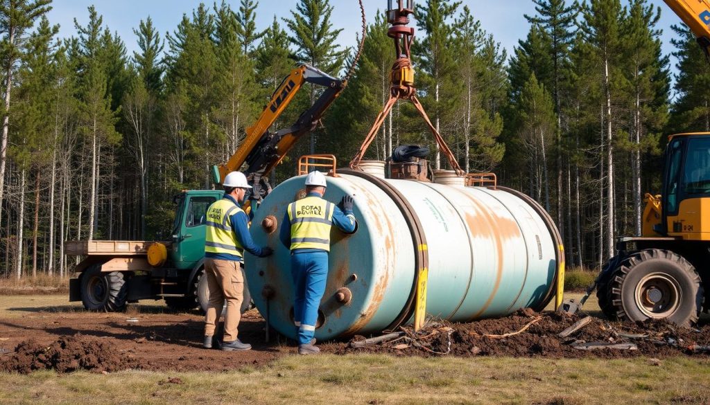 Parafintank fjerning tjenester