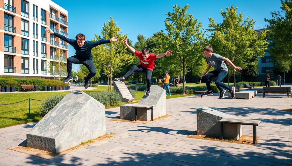 Parkour treningsgruppe for barn og ungdom