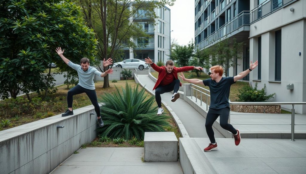 Parkour treningsøkter for nybegynnere