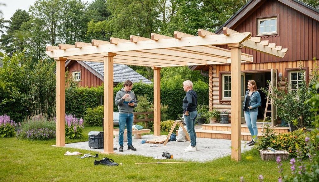 Pergola monteringsguide i norske byer