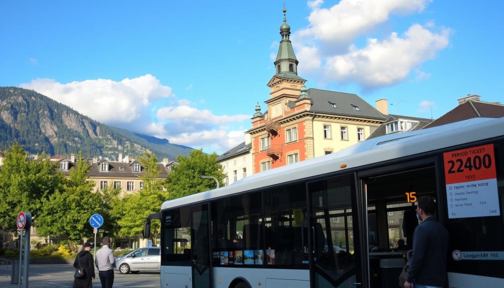 Periodebillett buss i norske byer