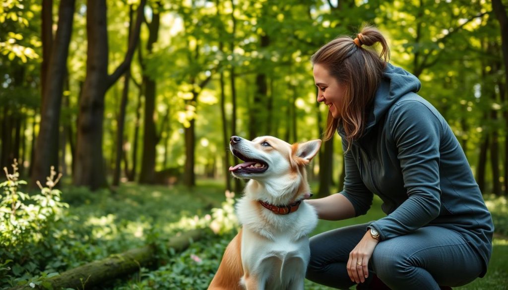 Personlig hundetrener med hund