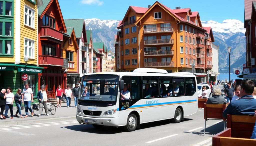 Persontransport minibuss i norske byer