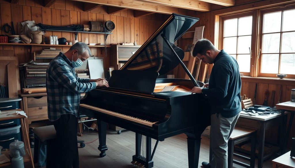 Piano reparasjon strenger og hammere