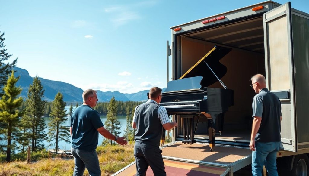 Piano transport kostnader