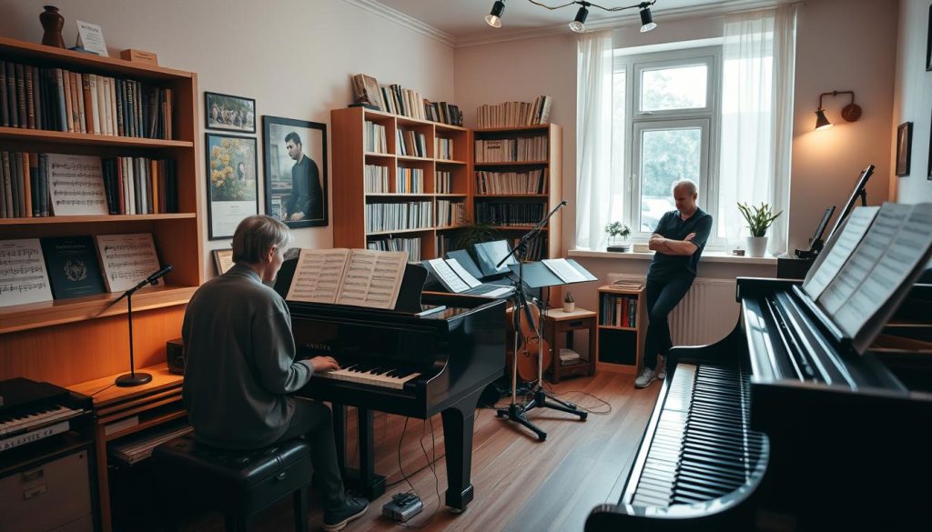 Pianotimer og musikkundervisning