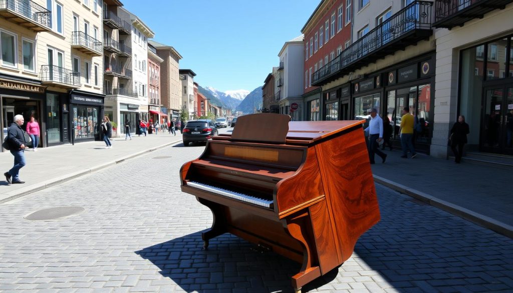 Pianotransport i norske byer