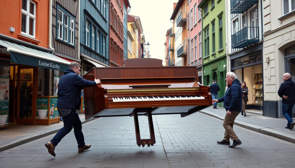 Pianotransport i norske byer