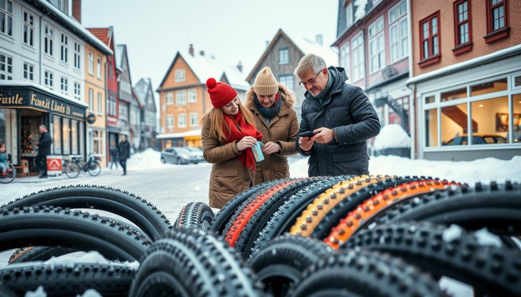 Piggdekk bysykkel priseksempler