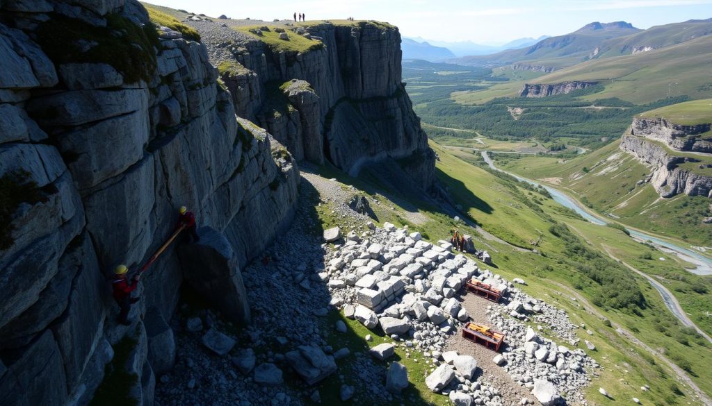 Pigging av fjell og stein i praksis