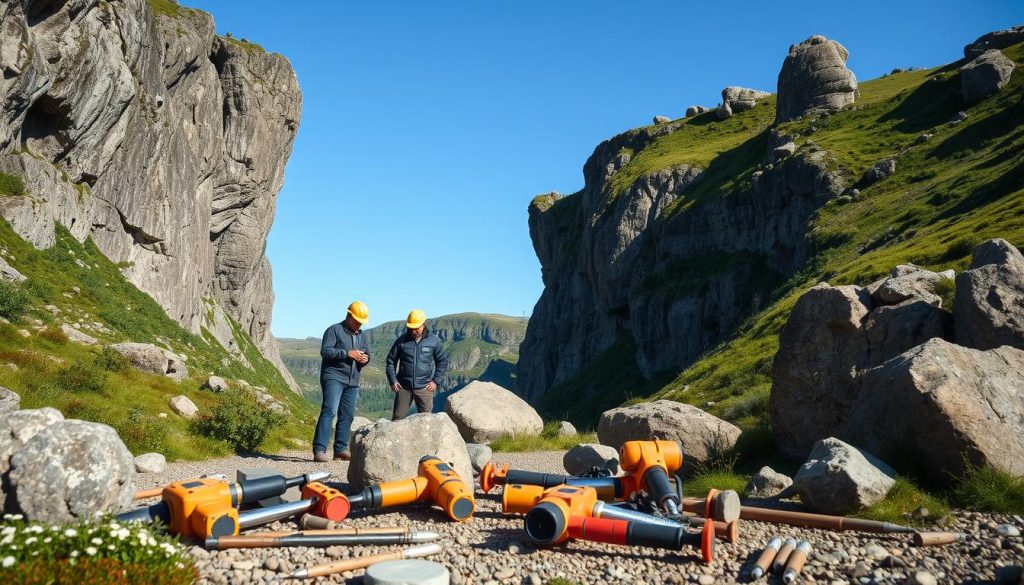 Pigging av fjell og stein tjenester