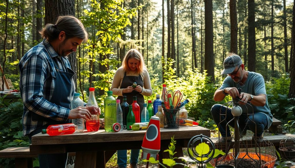 Plastkunst og gjenbruksprosjekter