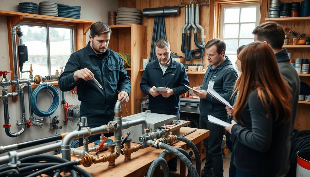 Plumber nivåer og rørarbeid