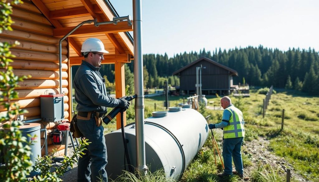 Plumbering oljetank profesjonell service