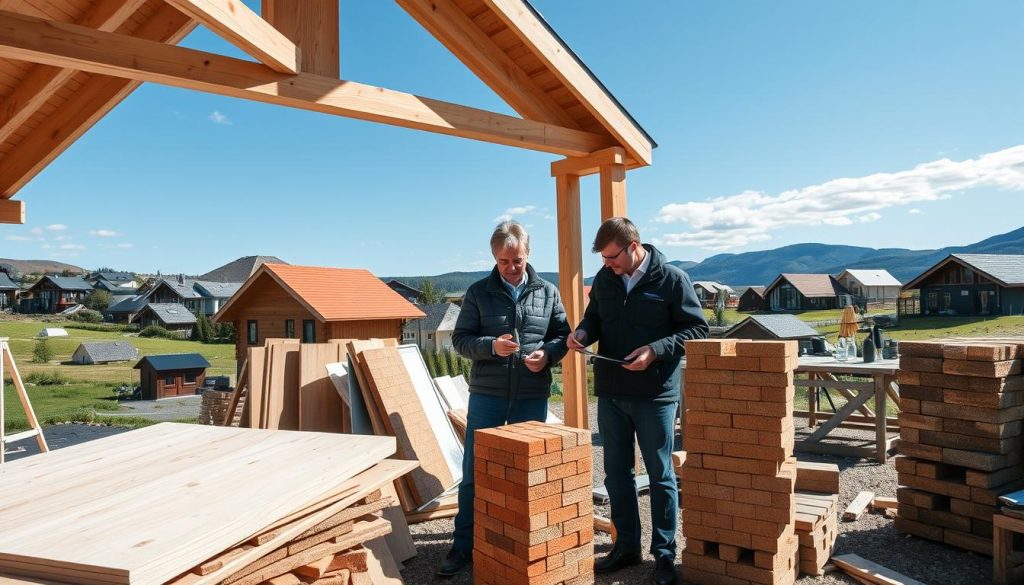 Pris på materialer til hus i Norge