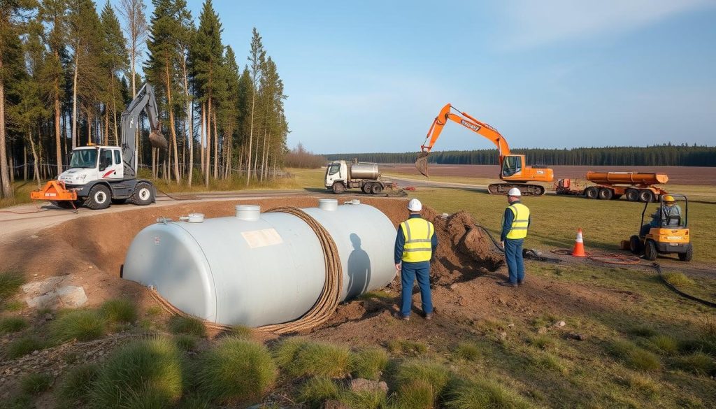 Priseksempler for fjerning av nedgravd tank