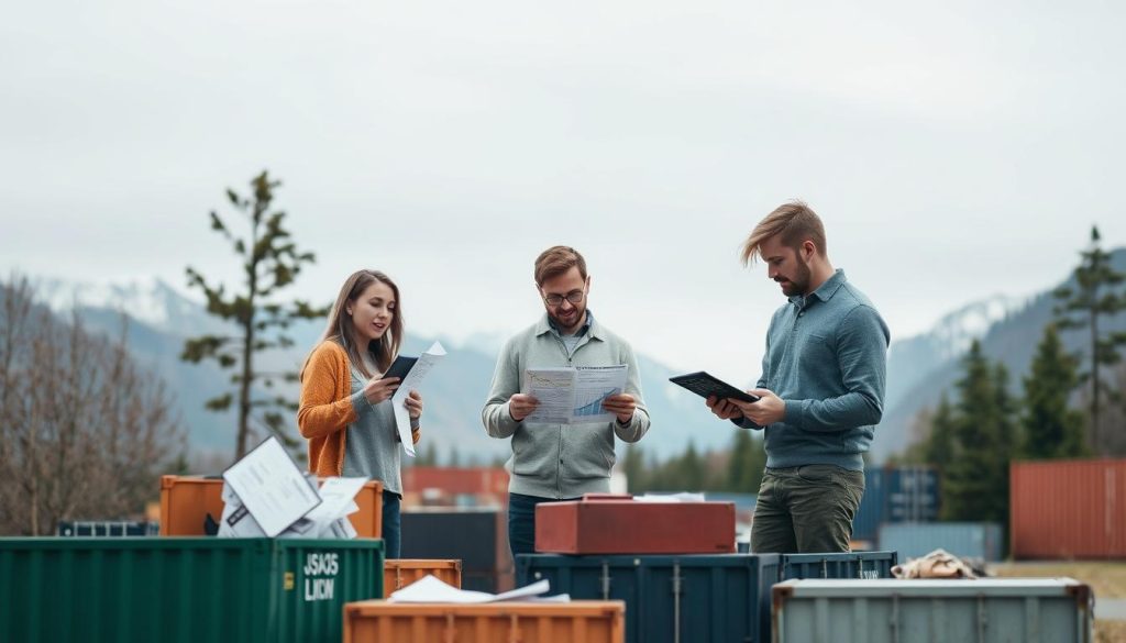 Prissammenligning container dokumentasjon