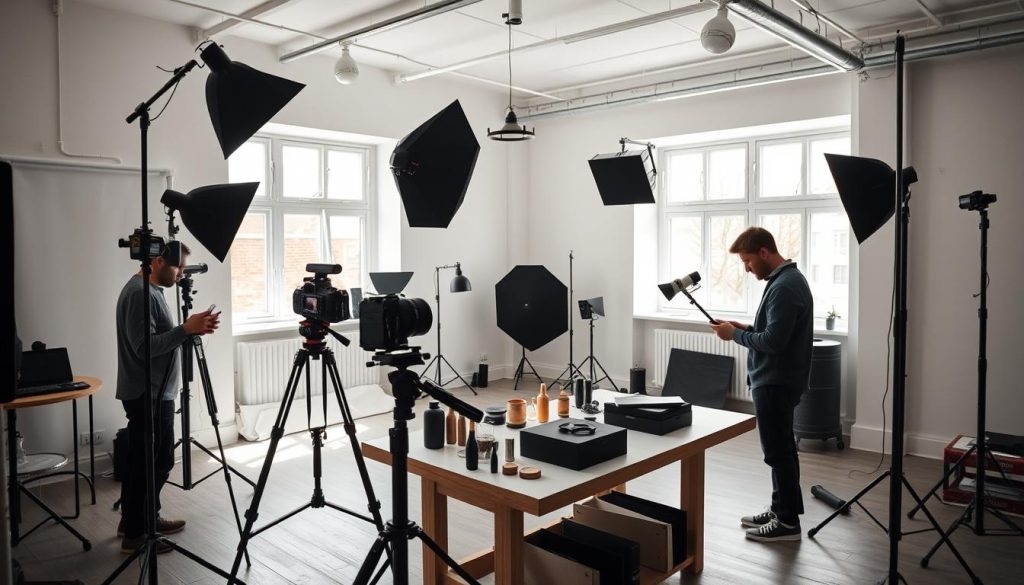 Produktfotografering utstyr og teknologi