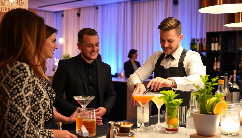 Profesjonell bartender tips for arrangement