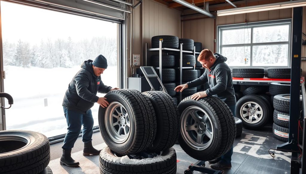 Profesjonell dekkservice og lagring