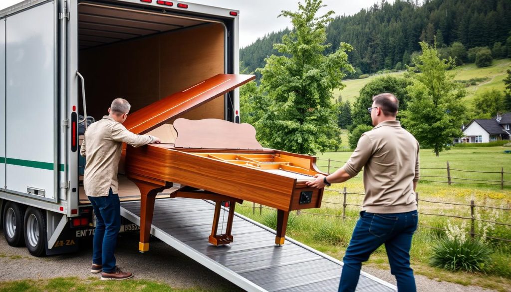 Profesjonell pianotransport