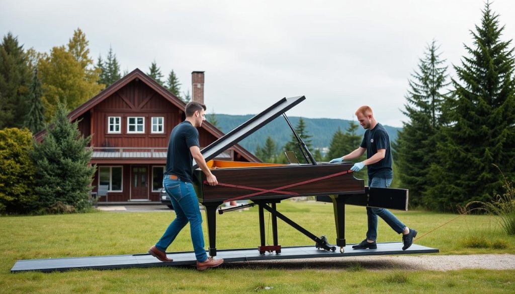 Profesjonell pianotransport og flytting