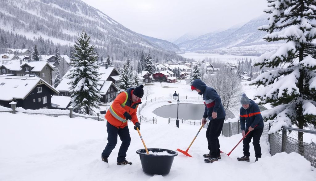 Regionale prisforskjeller snømåking Norge