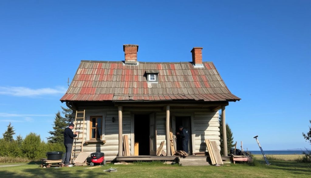 Rehabilitering av gammelt hus