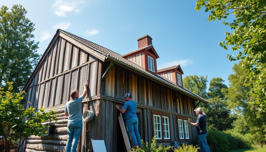 Renovering av gammelt hus