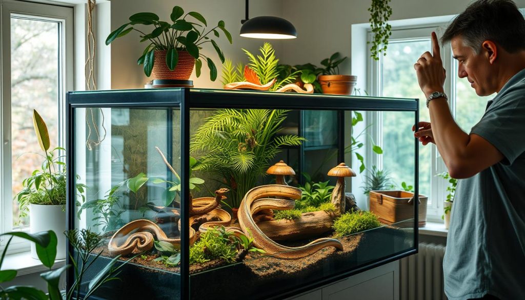 Reptil terrarium vedlikehold