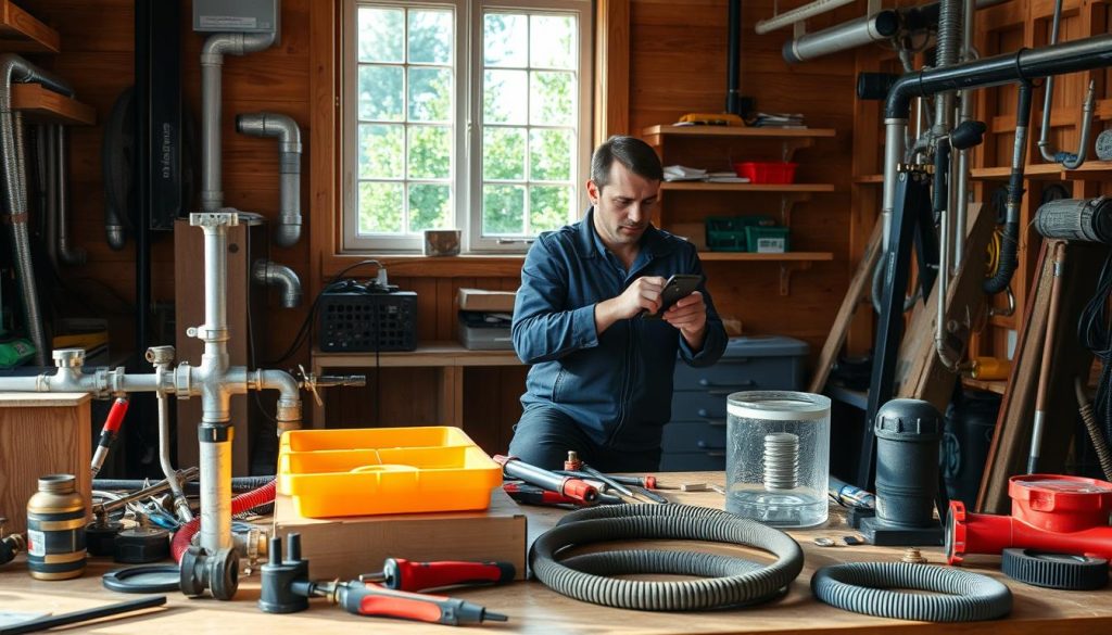 Rørlegger tjenester og sprinkler installasjon