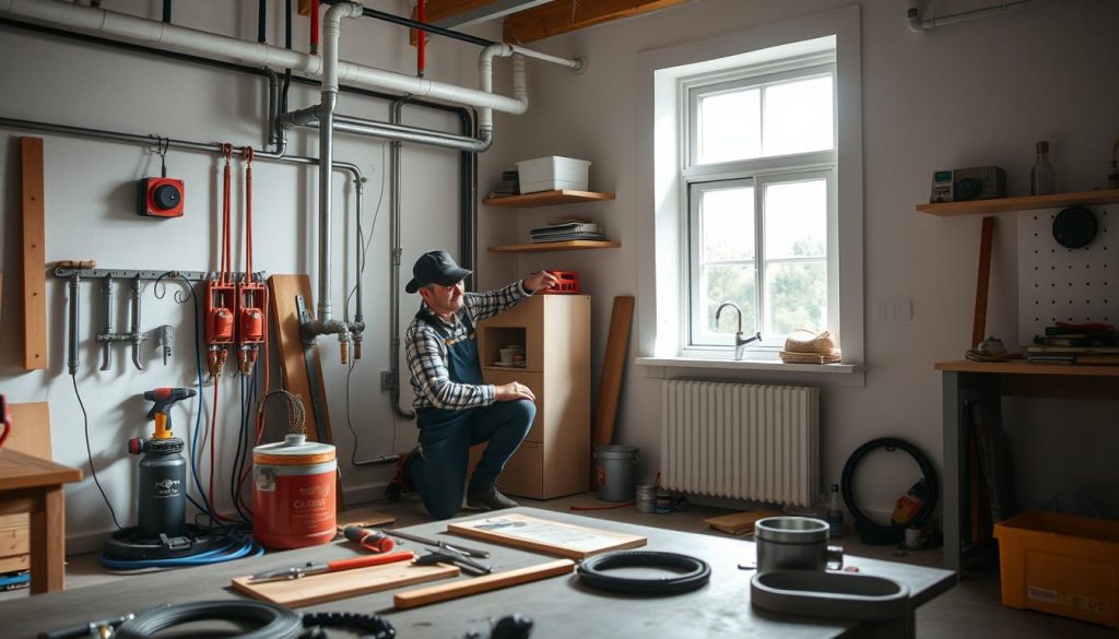 Rørlegger tjenester og sprinkler installasjon