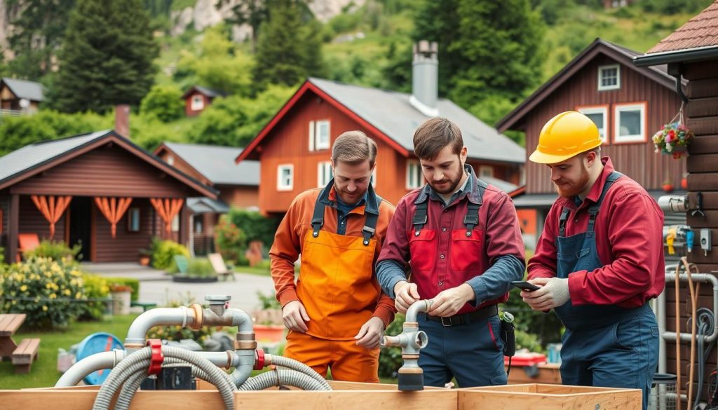 Rørleggertjenester i norske byer