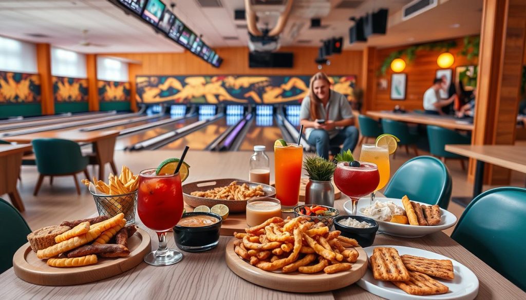 Servering på bowlingbanen