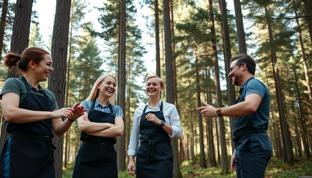 Servitører og bartendere team-building