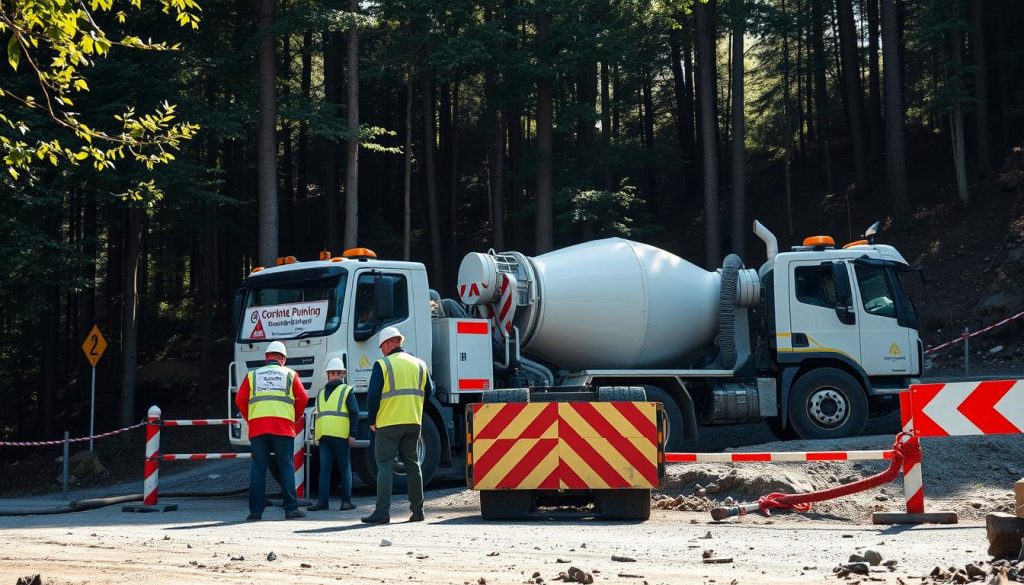 Sikkerhetstiltak ved betongpumping