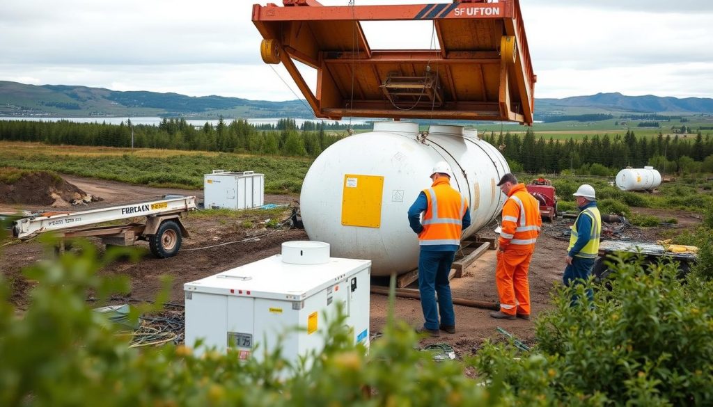 Sikkerhetstiltak ved miljøsanering tank