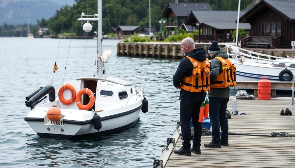 Sikkerhetsutstyr båt vedlikehold