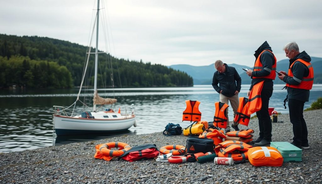 Sikkerhetsutstyr for båt