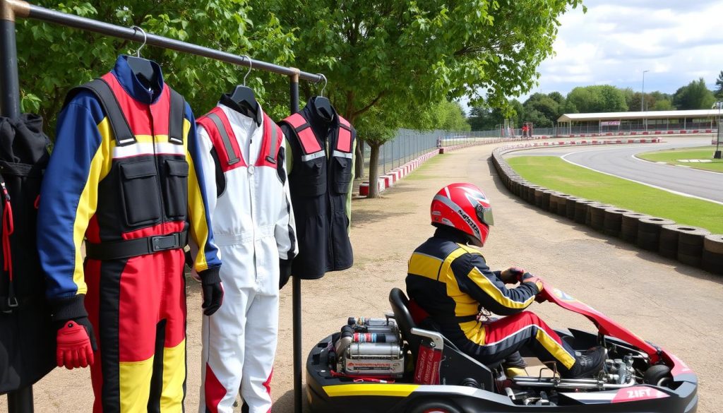 Sikkerhetsutstyr på Gokartbanen Evje