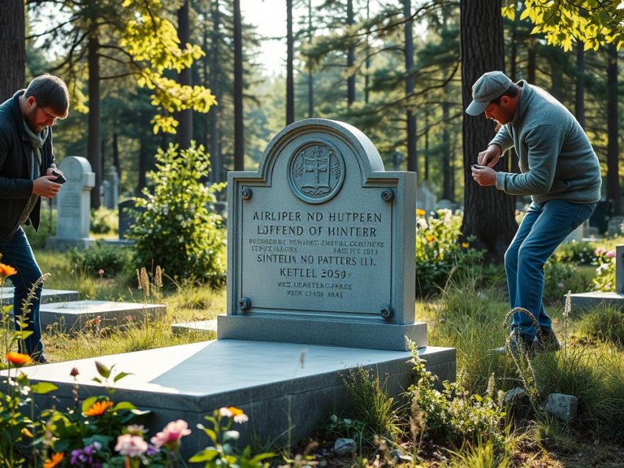 Sikring og bolting av gravstein