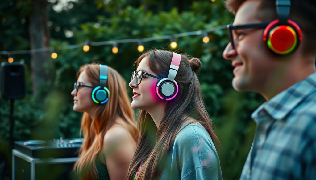 Silent Disco hodetelefoner prissammenligning