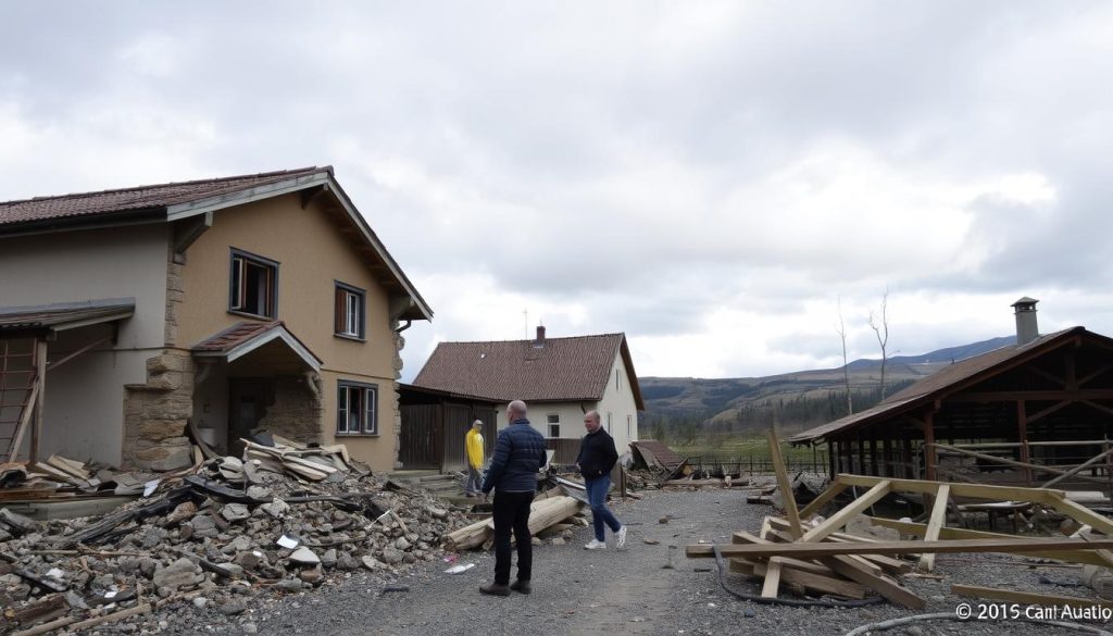 Skadeinspeksjon etter jordskjelv