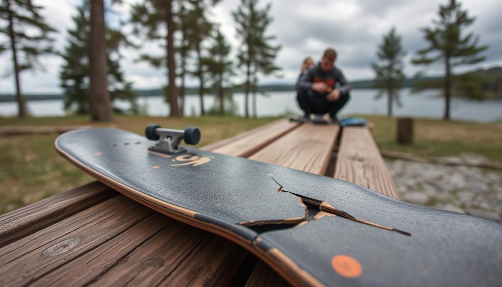 Skateboard skader og reparasjon