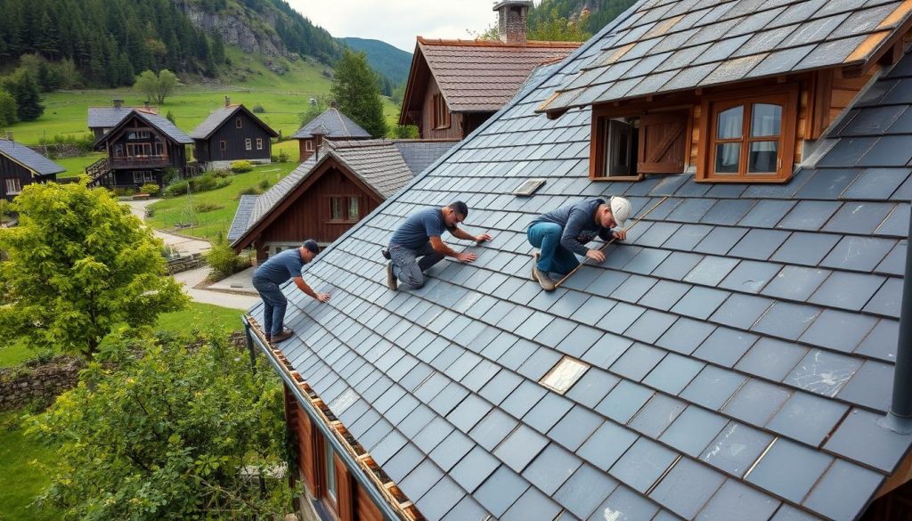 Skifertak montering og tjenester